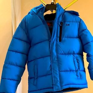CBSports size 10/12 Royal Blue hooded puffer coat